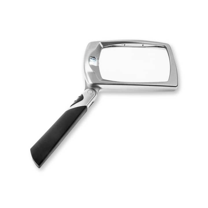 Carson - Wholesale Magnifying Glass - Folding Handle Rectangular LED Lighted Magnifying Glass3