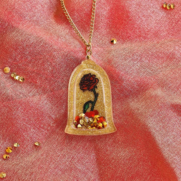 Magic rose shaker pendant for wholesale by STOP. Jewellery