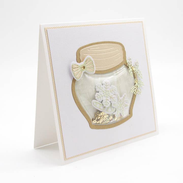 Tonic Studios – wholesale DIY craft kit – Tonic Studios - Shaker Creator - Festive Treats Mason Jar Die Set - 3788E10