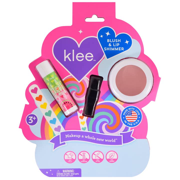 Klee Naturals - Wholesale Kids Makeup - Kids - NEW!! Seabreeze Spark - Blush and Lip Shimmer Set