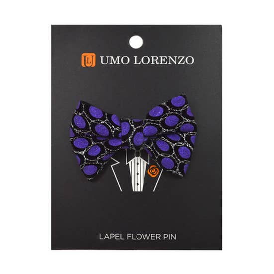 Ikat Poly Bow Lapel Pins for wholesale by Selini New York