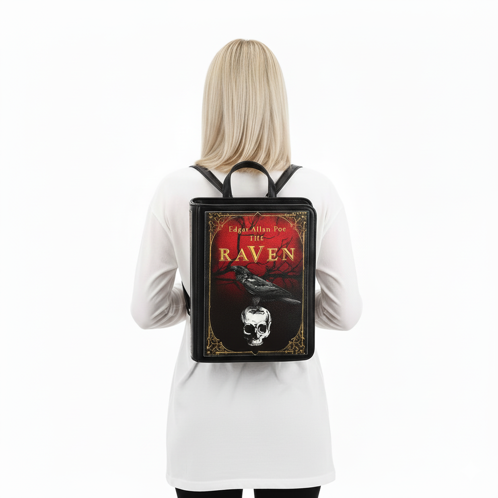 COMECO INC - Wholesale Backpack - Women's - The Raven Vintage Book Backpack4