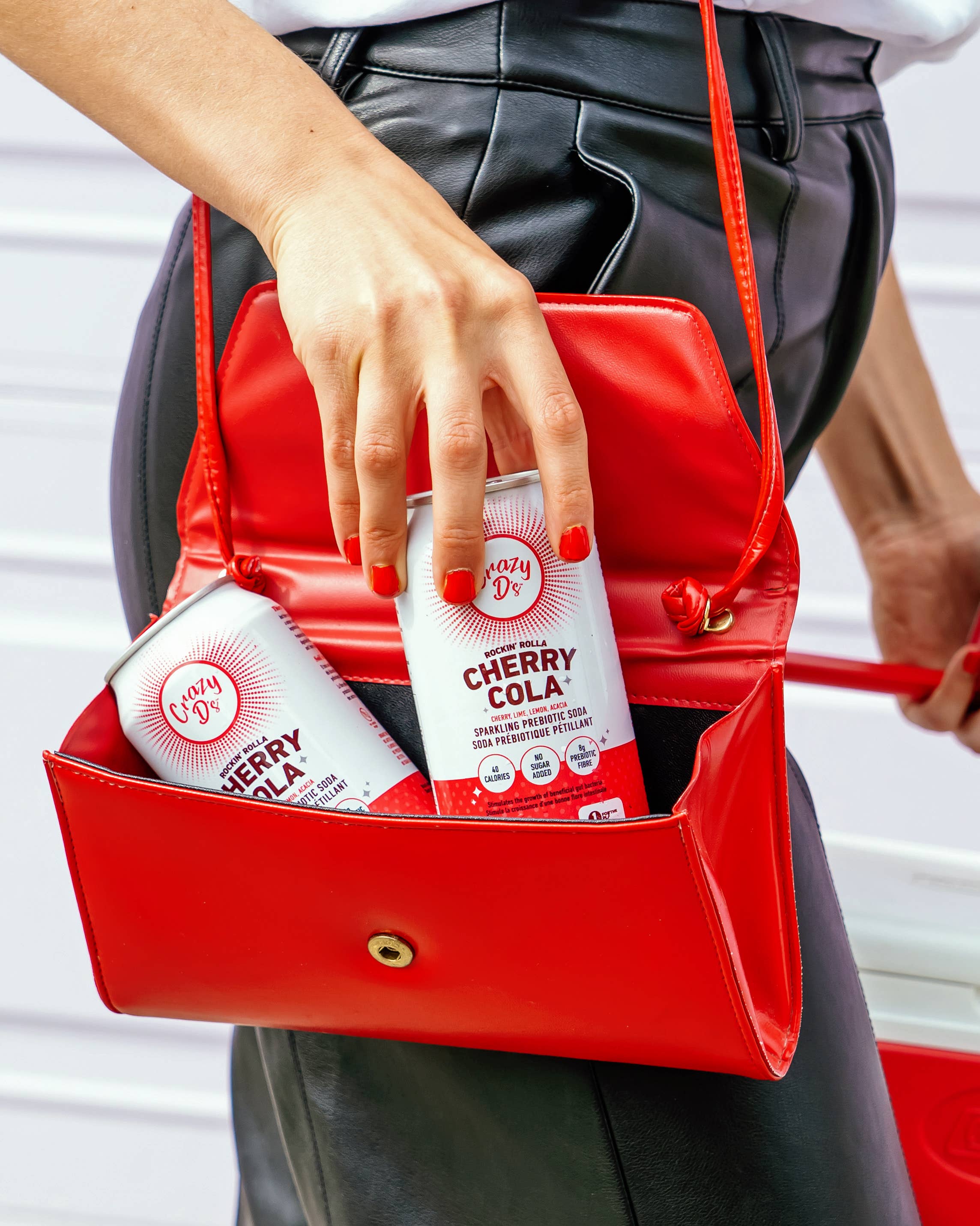 Crazy D's Sparkling Prebiotic Soda - Vente Sodas/boissons gazeuses - Cola Cerise2