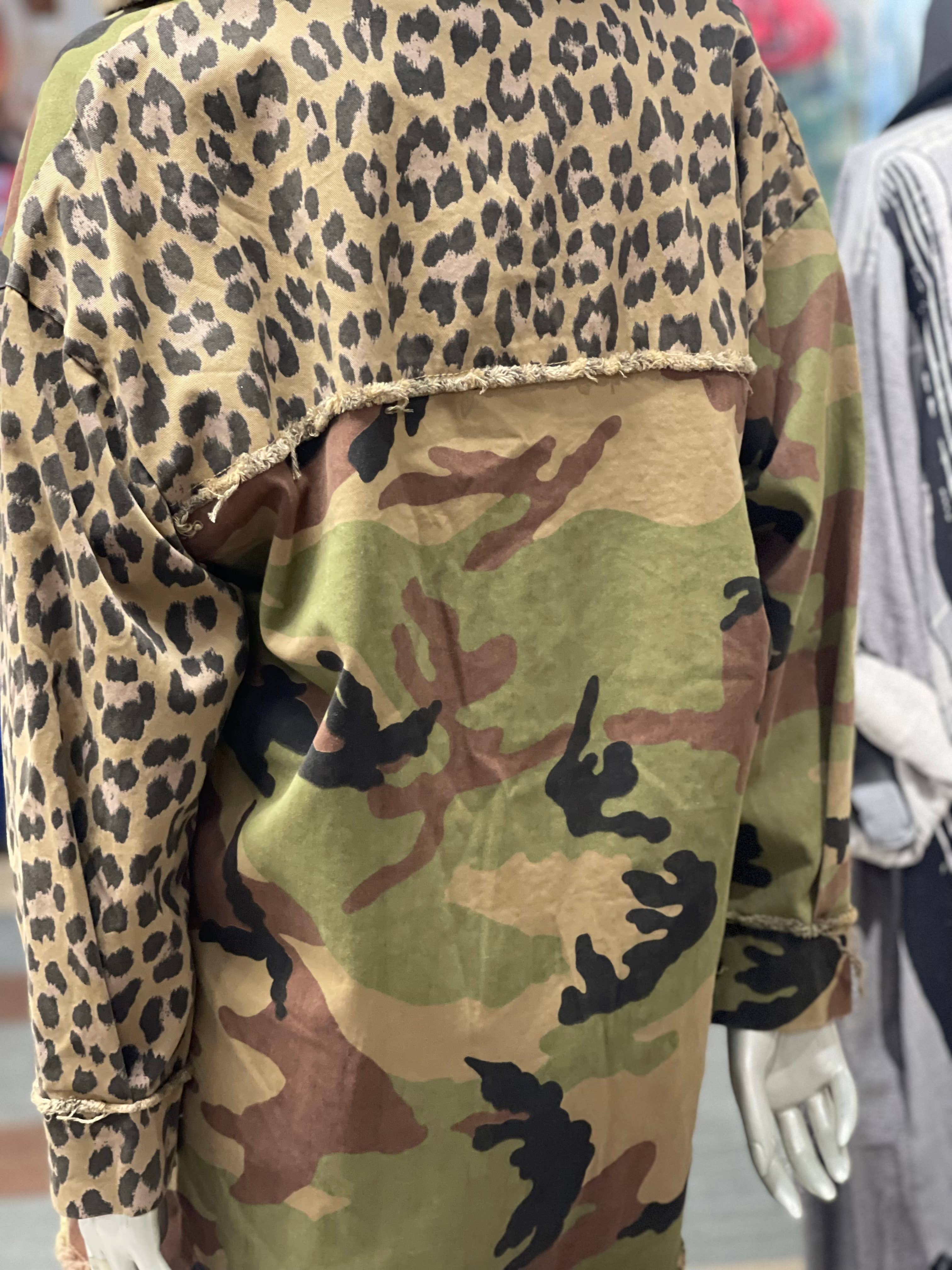 LeParisPetit by I Love Linen - Wholesale Jas - Dames - Camo-jack met zakken3