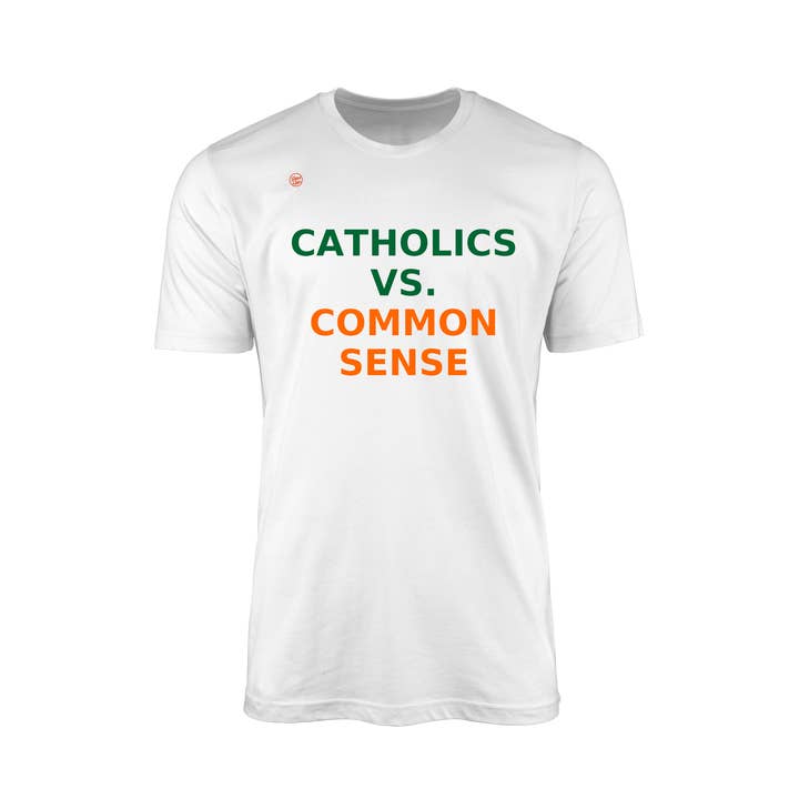 Katholieken vs Gezond Verstand T-shirt voor wholesale door Dyme Lyfe