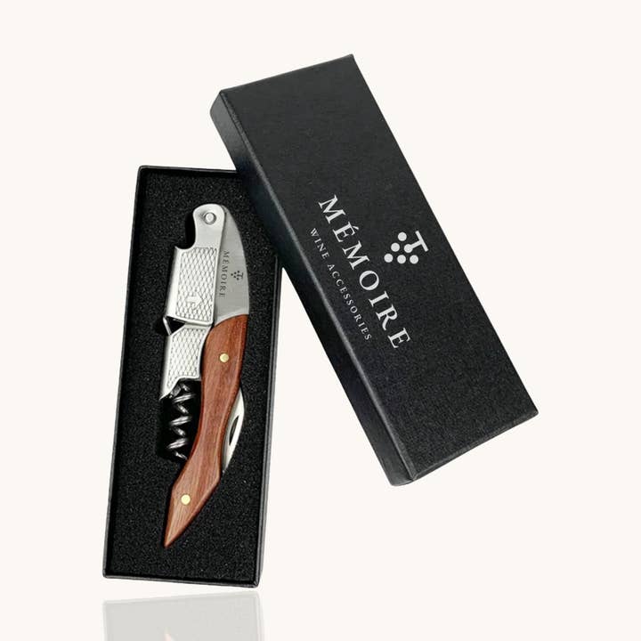 Couteau de sommelier - tire-bouchon en bois de palissandre pour la vente par Mémoire