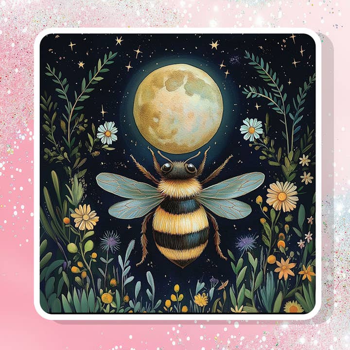 Ape Bella Universo Botanico Adesivo in Vinile Pace Amore per la vendita all'ingrosso da parte di Bella Custom Printing