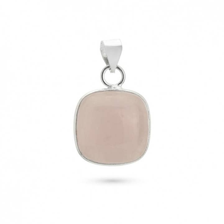 UniArt - Wholesale Individual Charm/Pendant - Silver Pendant with Stone, Basic Cushion Model2