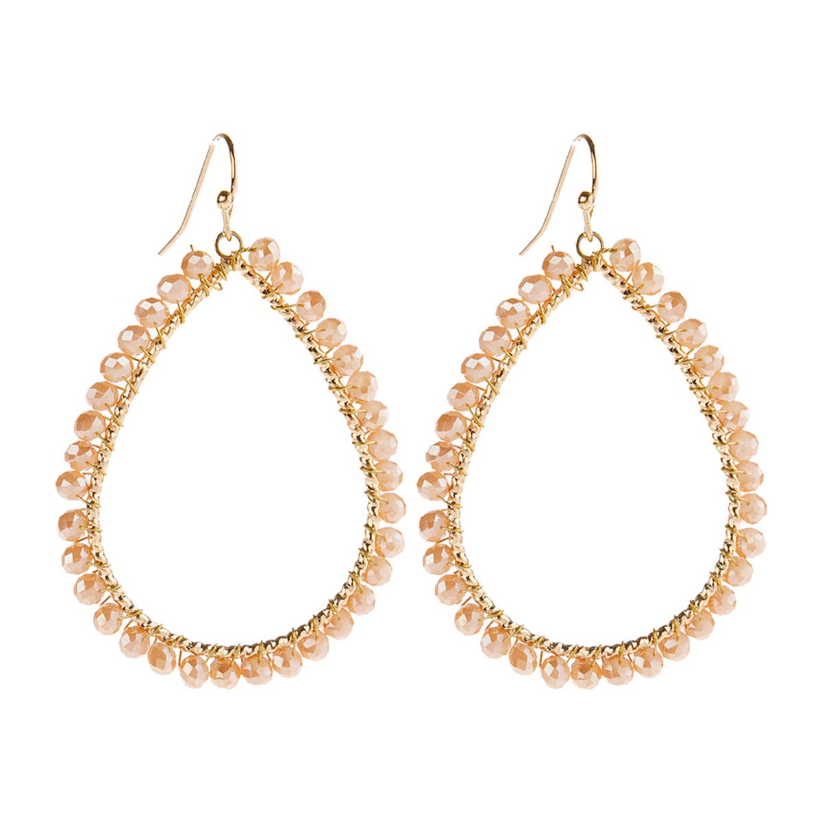 MYS Wholesale Inc - Wholesale Dangle Earrings - Wire Teardrop Glass Beads Hook Earrings16