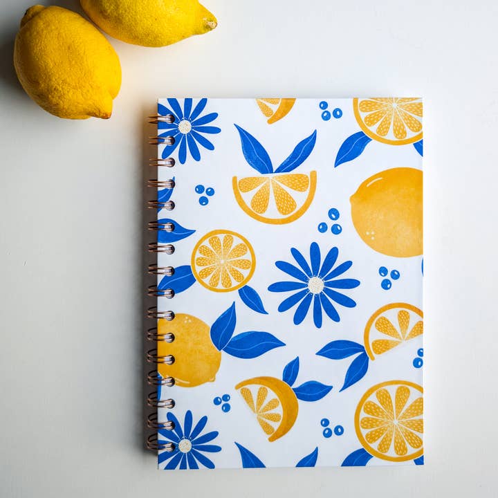 Avril & Novembre - Wholesale Notebook - Lemon Spiral Notebook