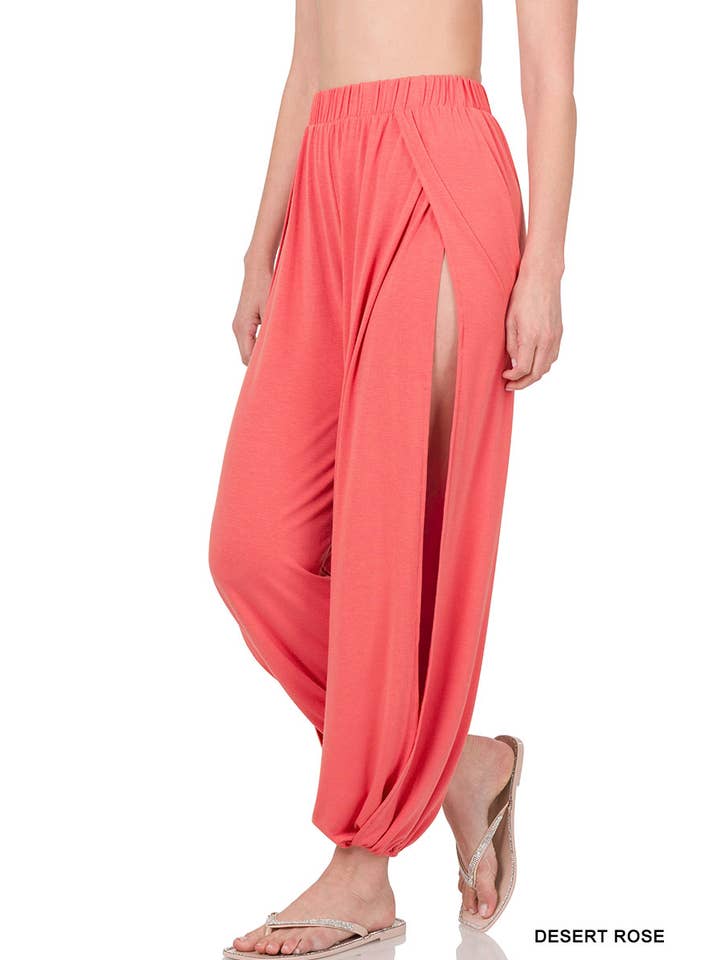 42POPS - Wholesale Pants - Women's - `.Split side pants reg/plus8