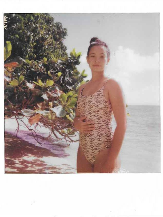 Women's Cross Back One-Piece Bikini in Wild Iwa for wholesale by Paradise Now Hawaiʻi