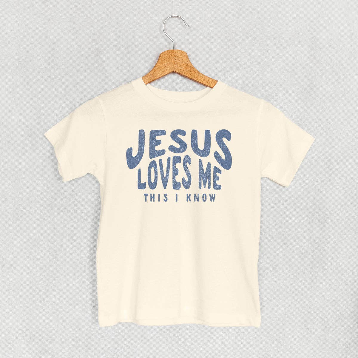 Ivy + Cloth - Vente T-shirt sérigraphié – enfant - Jésus m'aime, je le sais (enfants)0