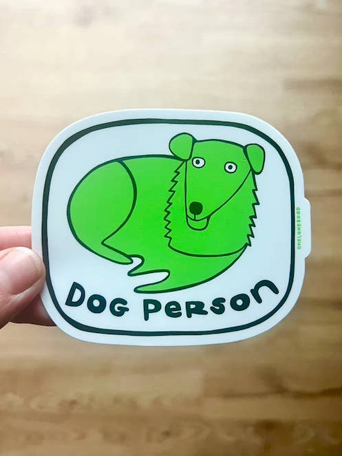 Sticker voor Dog Person voor wholesale door One Lane Road