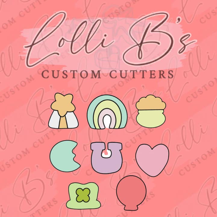 Set à breloques porte-bonheur pour la Saint-Patrick pour la vente par Lolli B Custom Cutters