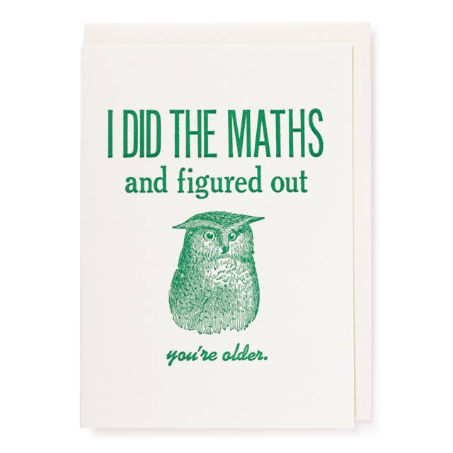 I did the Maths | Birthday - Greeting Card for wholesale by Archivist Gallery | United States & Canada