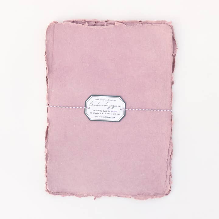 Craft Boat - Wholesale Sketchbook/sketchpad - Naturally Dyed A4 Handmade Papers
(Set of 10)1