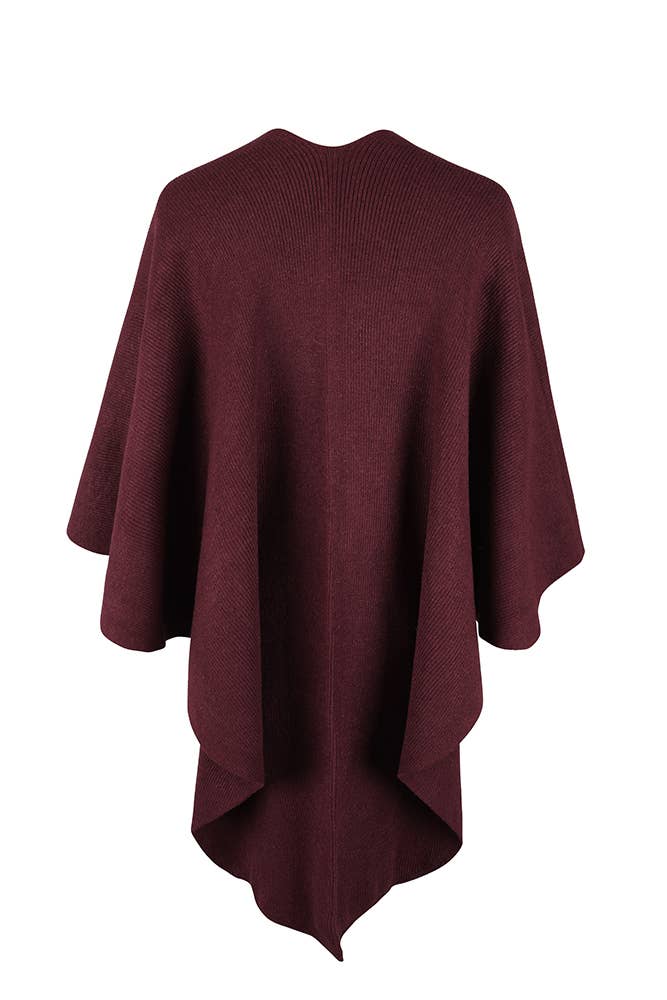 UNISHE – wholesale Kimono – Women's – Plain Surplice Fluffy Kimono Cape MMY1288