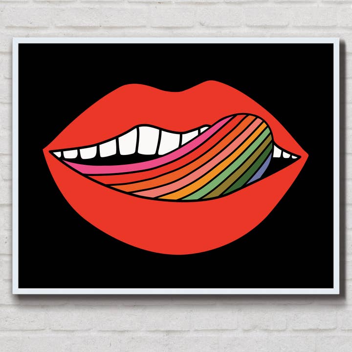 Lips Art Print for wholesale by Julz Clementine