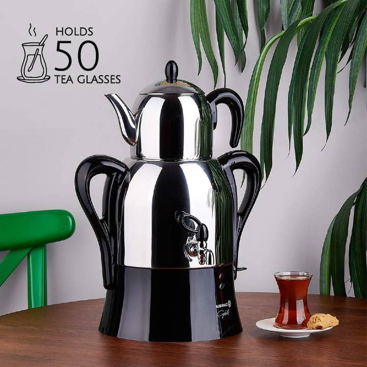 Hakan - Wholesale Kitchen appliance - Caykolik A341-14 Stainless Steel Samovar, 110 V US Plug5