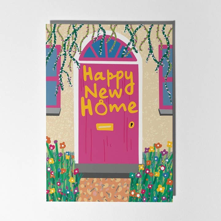 New Home Illustrated Greeting Card for wholesale by PulpKo