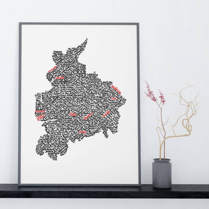 Lancashire, omonterat tryck för wholesale av Nicole Elders