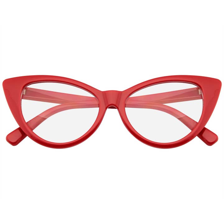 Emblem Eyewear - Wholesale Eyeglasses - Women's - Super Cat Eye Glasses Vintage Inspired Fashion Mod Clear