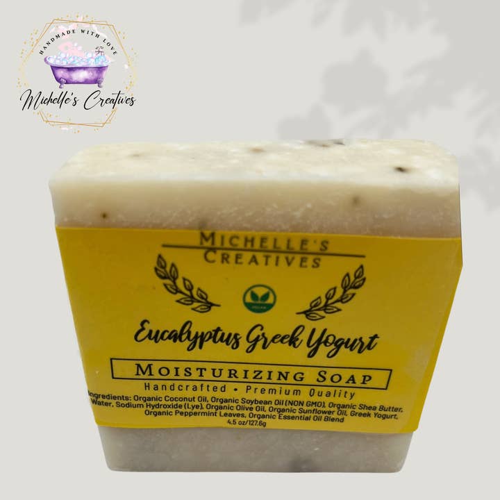 Eucalyptus Greek Yogurt Soap Bar for wholesale by Michelle's Creatives