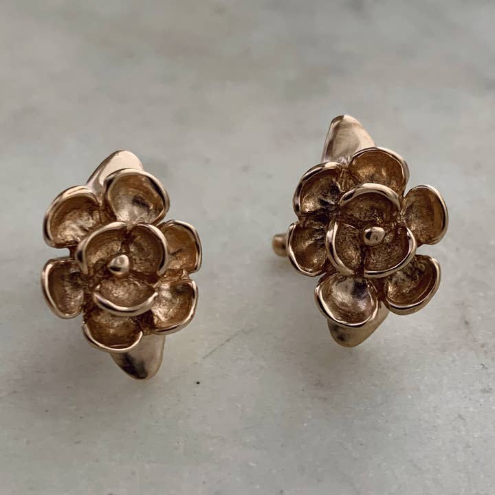 MAGNOLIA CUFFLINKS for wholesale by Mimosa Handcrafted