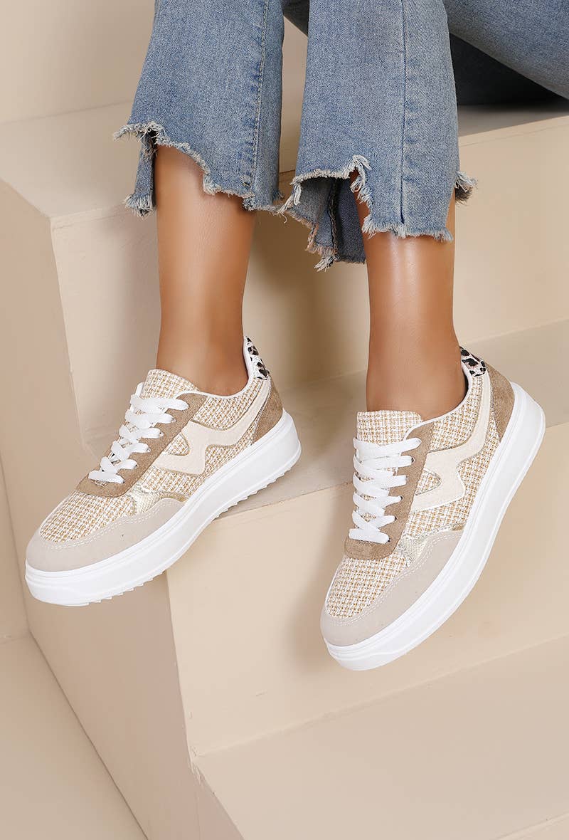 Joia Paris – wholesale Vardagssneakers - Dam – Sköna dam sneakers i texturerat tyg SL-22010