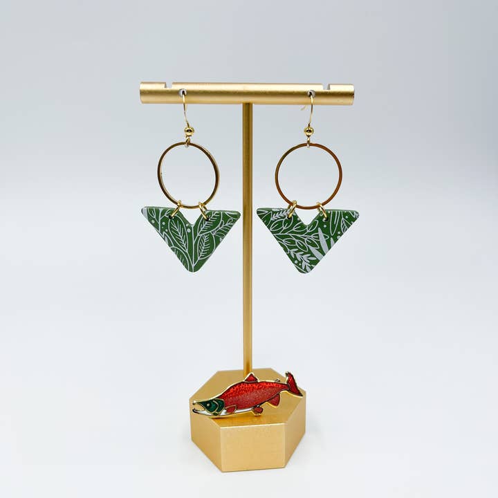 Wild Coho Clay - Wholesale Dangle Earrings - Botanical & Neutral Dangles 25