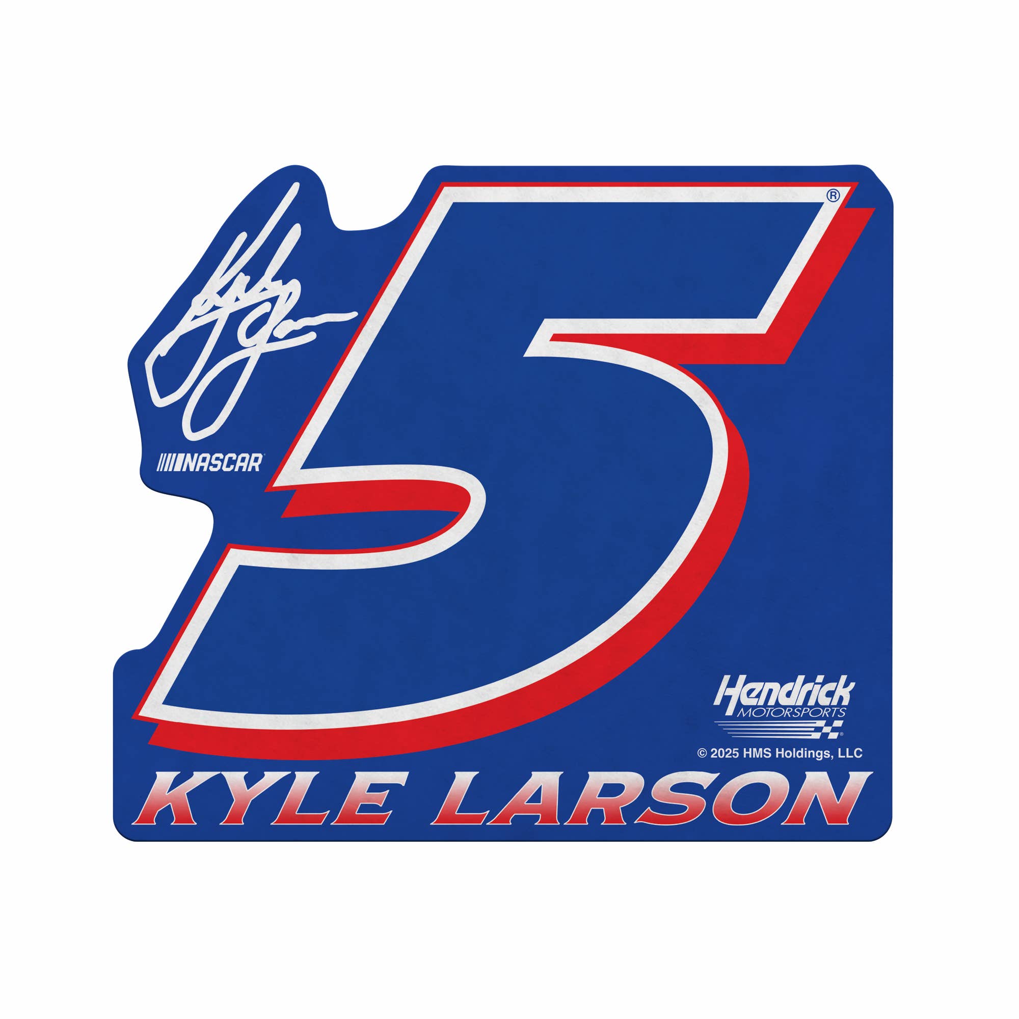Rico Industries - Vente Pancarte - Fanion découpé en forme de NASCAR Racing Kyle Larson0
