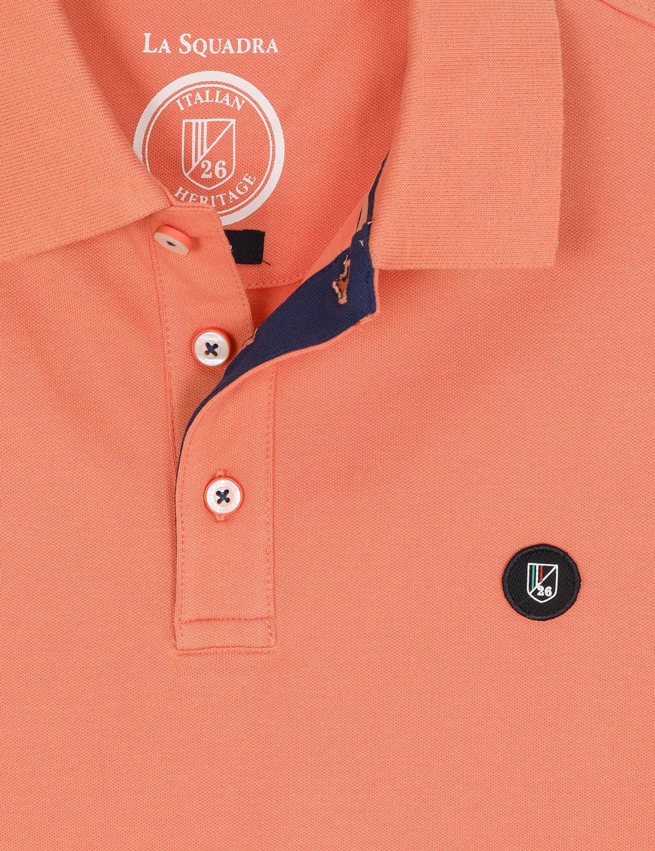 Blue POLO PIQUÉ SHORT SLEEVE SOLID COLOR Elastane - Ref: 124-2211 for wholesale on Faire4