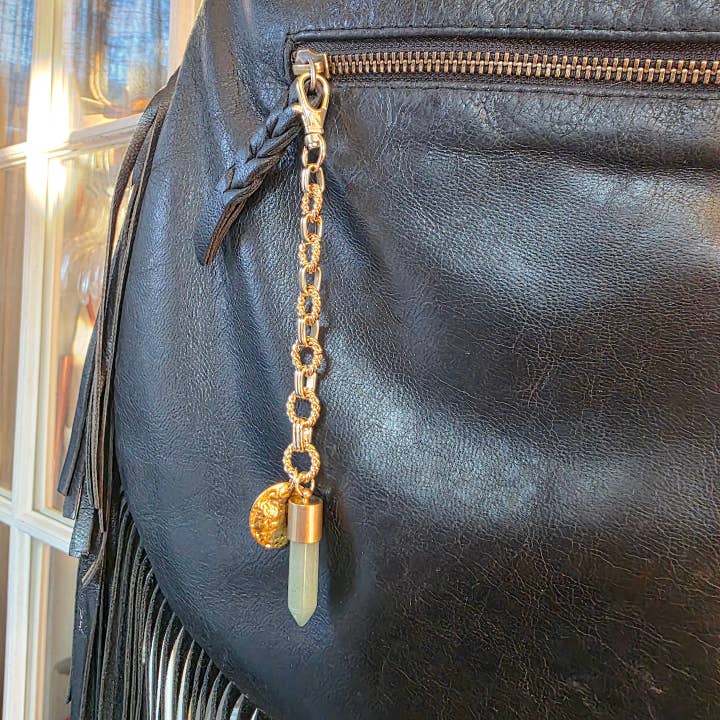 Dreamers of Dreams - Wholesale Purse/Bag Accessory - Women's - Crystal Charm Bag Chain Purse Clip - Aventurine2