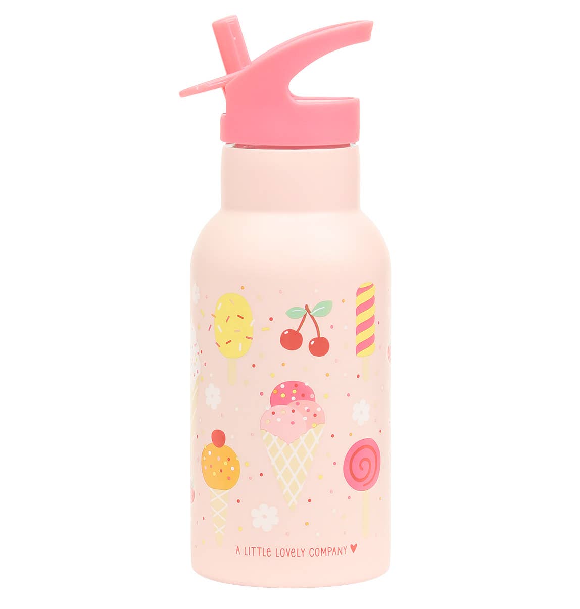 A Little Lovely Company - Wholesale Water Bottle - Kids stainless steel drink/ water bottle: Ice-cream2