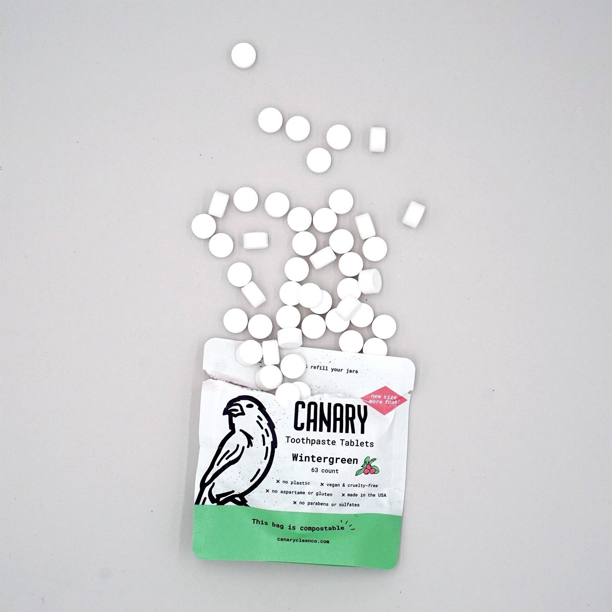 Canary Clean Products - Vente Dentifrices - Tablettes de dentifrice Wintergreen6