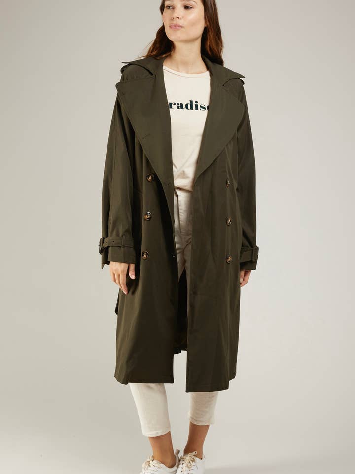 Andy & Lucy - Wholesale Trench Coat - Women's - MELVINE - Classic cotton trench coat