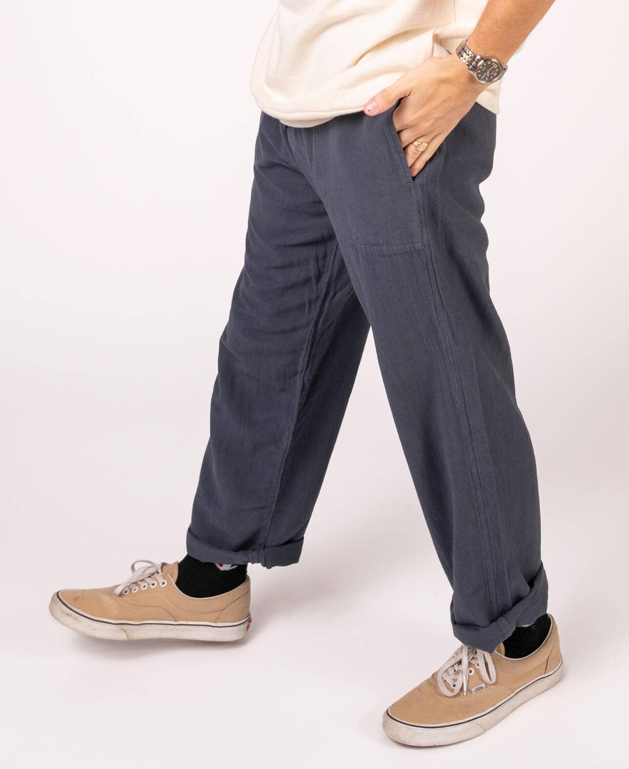 Soul Flower - Wholesale Pants - Men's - Hemp Yoga Pants - Midnight2