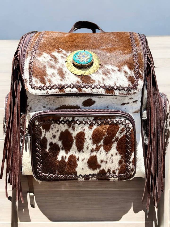 Kohud Fringe Ryggsäck för wholesale av Ganges Grain Inc