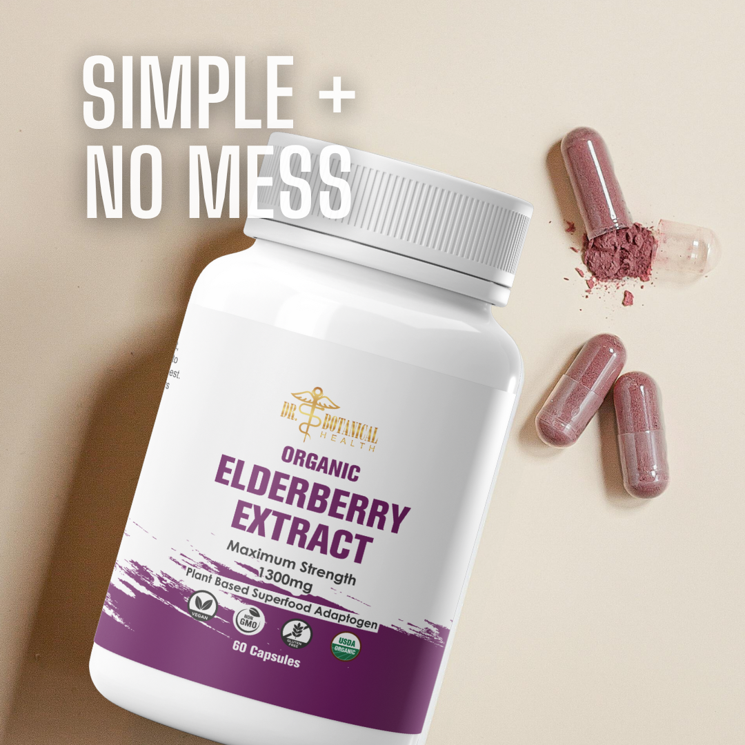 Lone Star Botanicals - Wholesale Protein/Superfood Powder - Organic Elderberry Extract Powder Capsules -- 60ct2