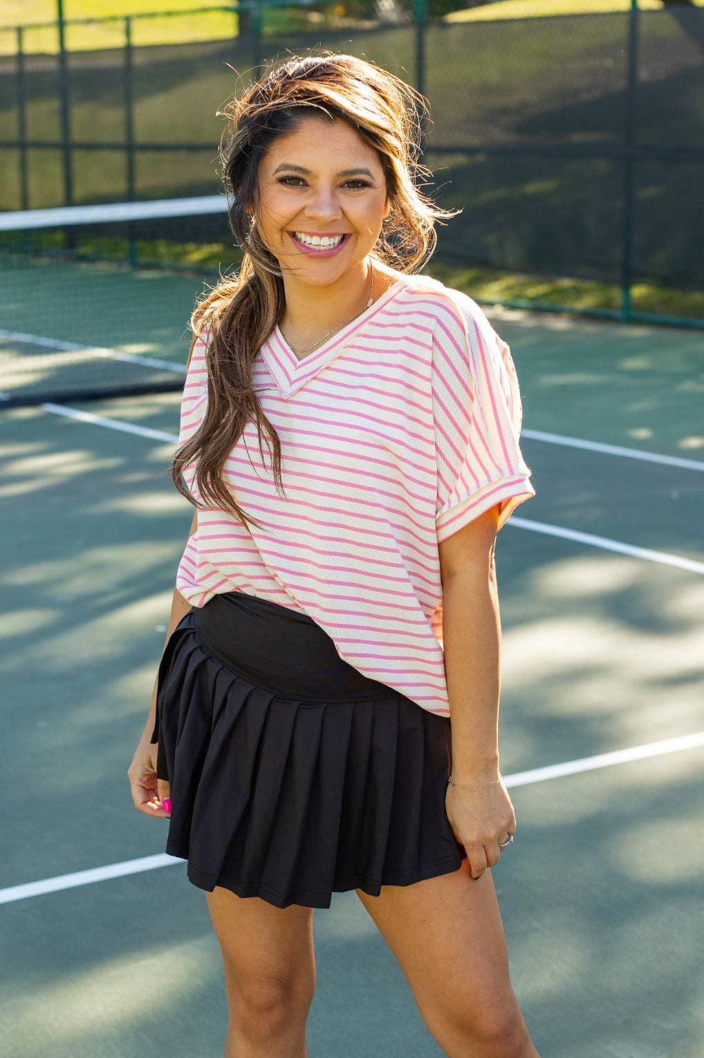 Black Pleated Skort With Pocket for wholesale on Faire6