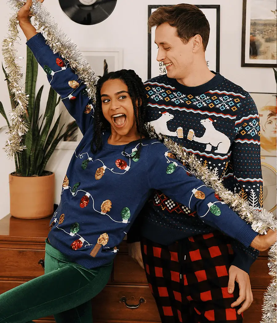 Tipsy Elves - Wholesale Knit Sweater - Men's - Polar Bear Party Sweater - Men's Ugly Christmas Sweater3