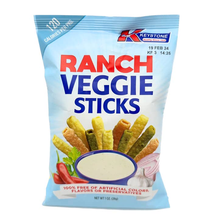 I Got Your Candy – wholesale Puffed snack – Keystone Ranch Flavor Veggie Sticks 1oz - 12ct