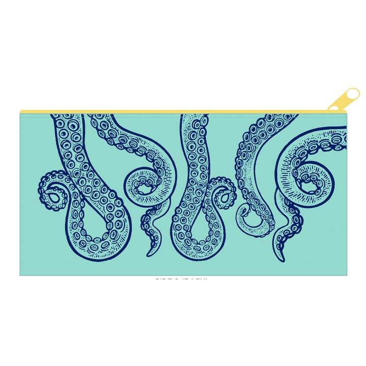 Pochette Kraken - Pochette en toile Toutes les choses pour la vente par Quick Brown Fox Letterpress