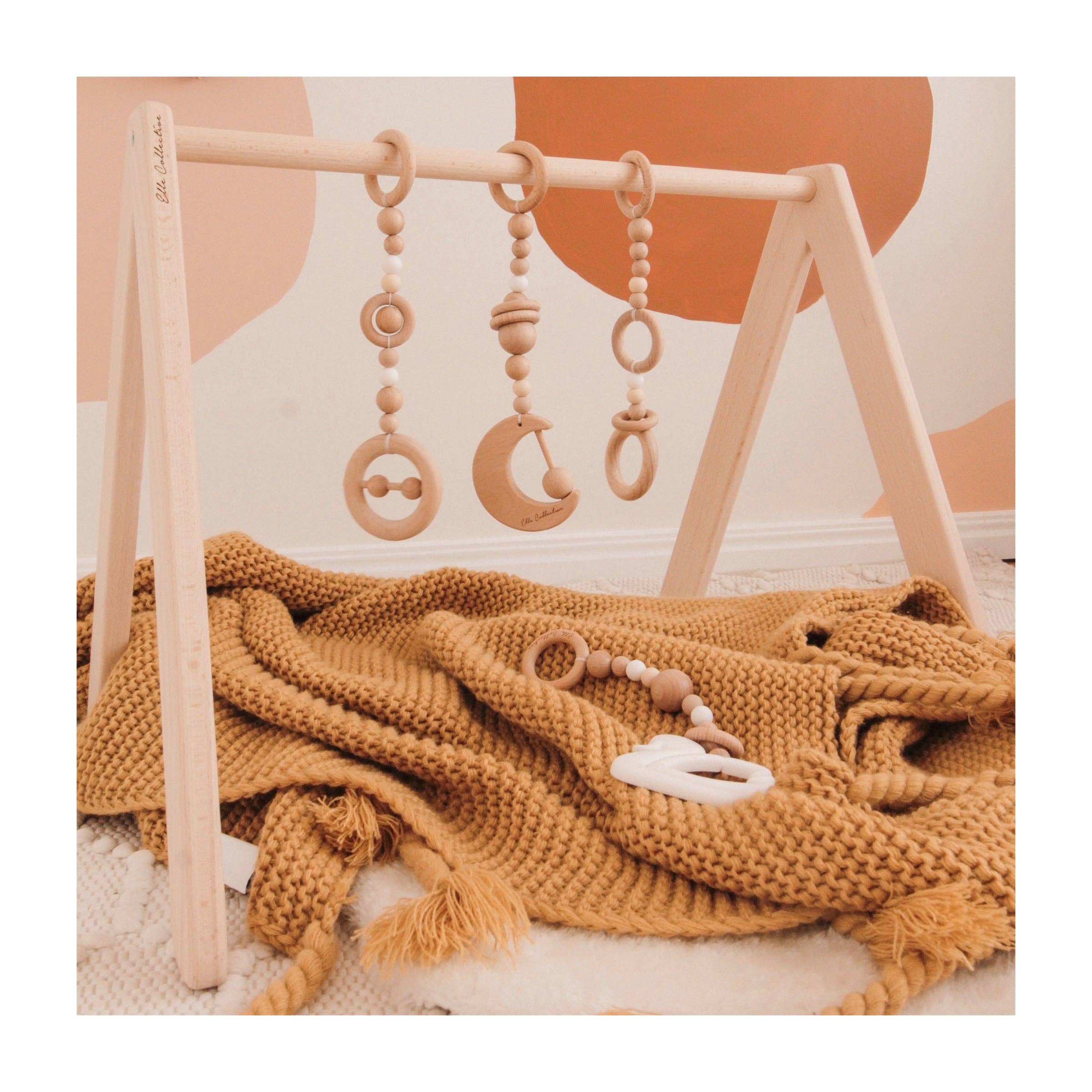 Elle Collective - Wholesale Wood Toy - Kids - Wooden Baby Play-gym (Frame Only)6