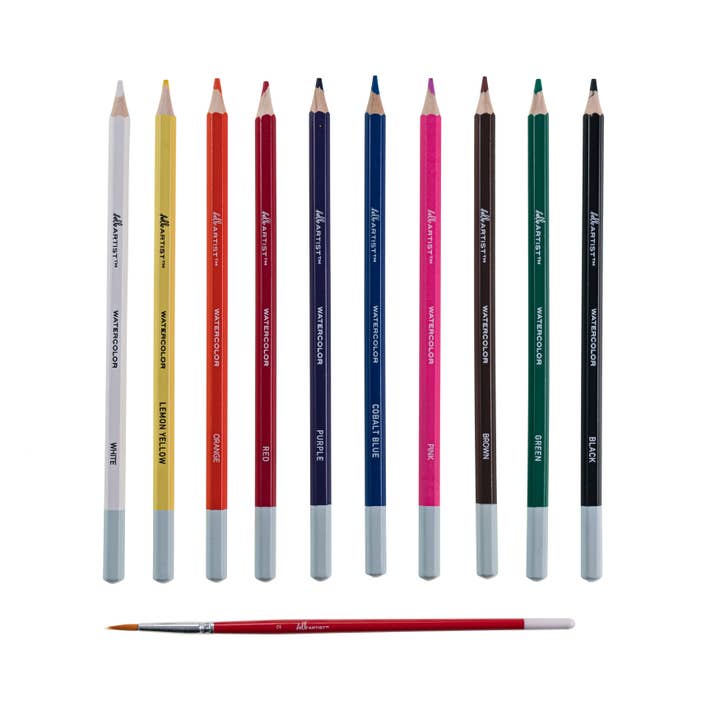 MacPherson's - Wholesale Colored Pencil - Hello, Artist! Watercolor Pencils, 11 Pieces