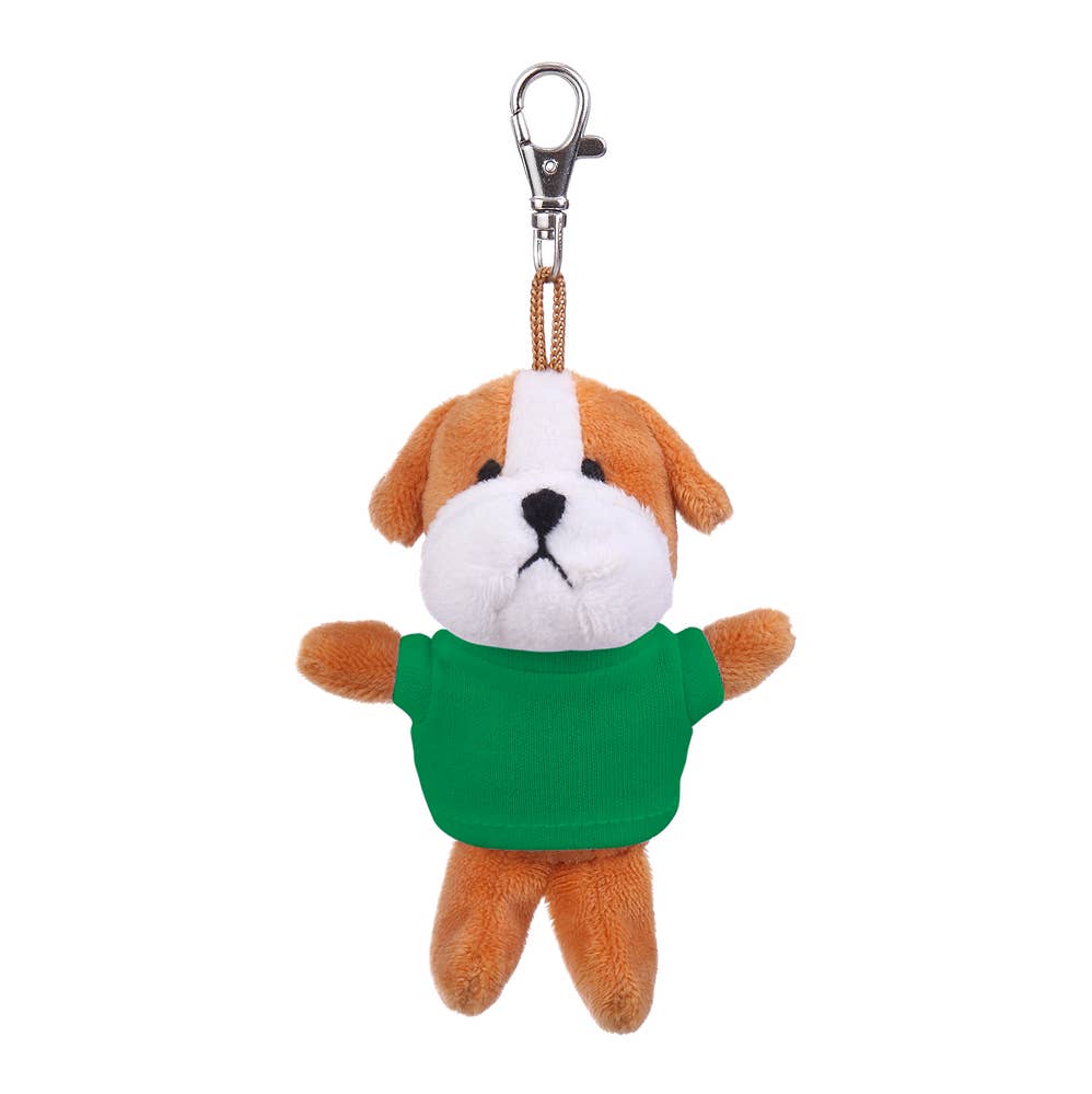 Plushland - Wholesale Keychain – Unisex - 4" Keychain - Bulldog with customized shirt10