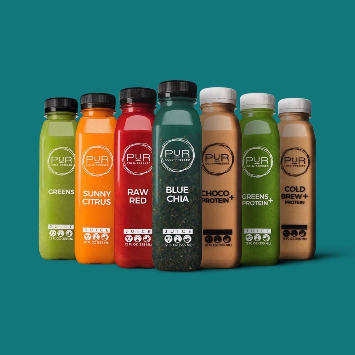 PUR Cold Pressed Juice - Wholesale Wellness Juice/Tonic - JUICE CLEANSE DISCOVERY - TRY ALL THE CLEANSE FLAVORS12