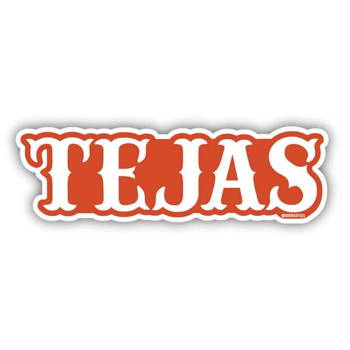 Tejas Sticker for wholesale by Que Rico T-Shirt Co.