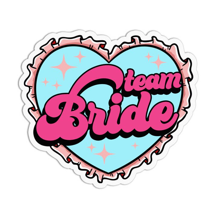 Bachelorette Team Bride Vinyl Vattentäta Klistermärken för wholesale av Girls Printing House